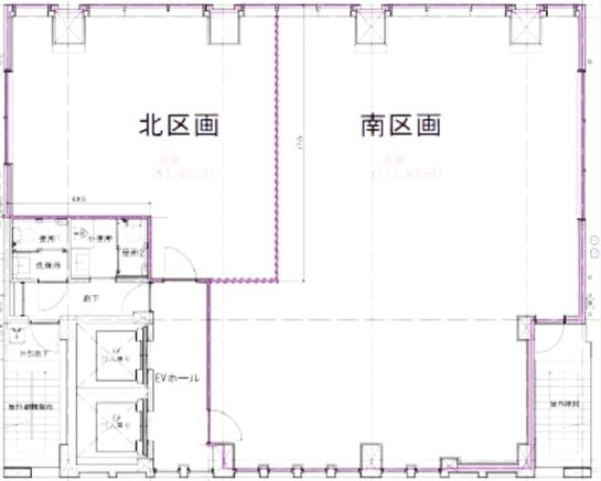 SUGIURA GINZA(旧:銀座1丁目複合ビル) 4階南 平面図