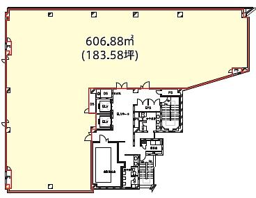 湯島台ビル 5階 平面図