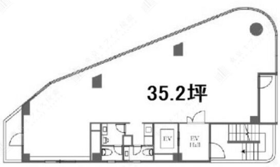 井門西麻布ビル 5階 平面図