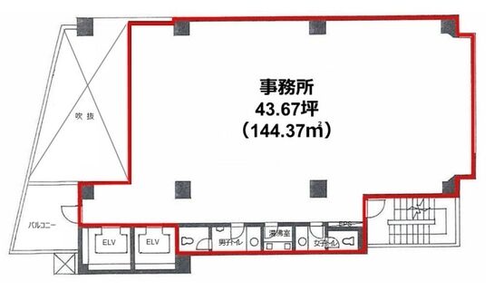 SHIBUYA EAST BLDG. 2階 平面図