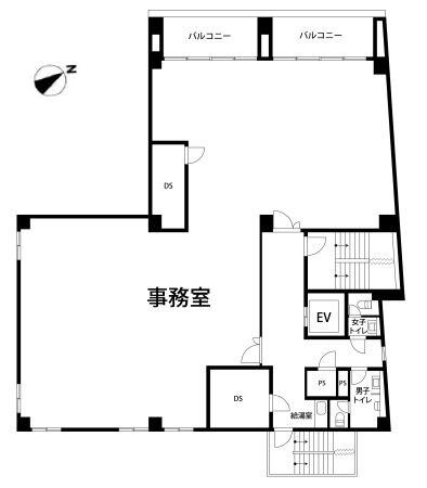 銀座あづまビル 5階501 平面図