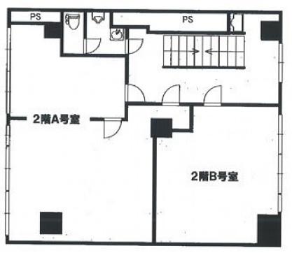 城辺橋ビル別館 2階A 平面図
