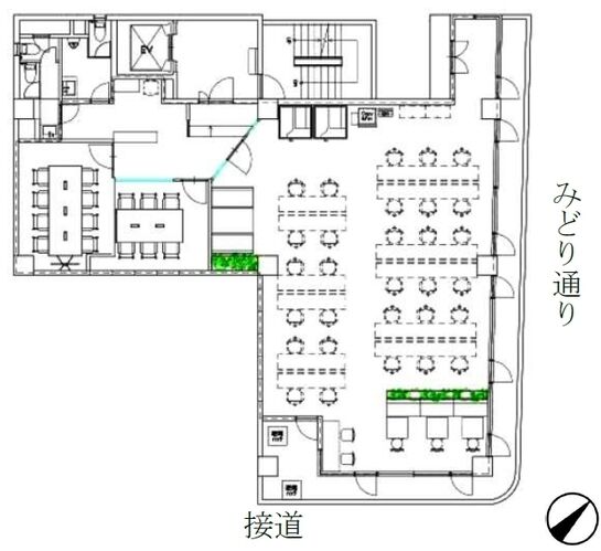 R.core日本橋人形町（旧：ユニゾ日本橋富沢町洋和ビル） 6階 平面図