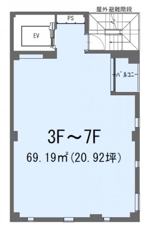鎌田ビル 5階 平面図