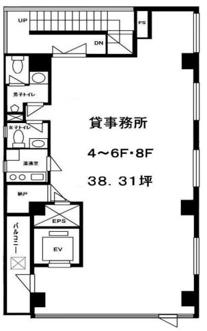 赤坂FSビル 4階 平面図