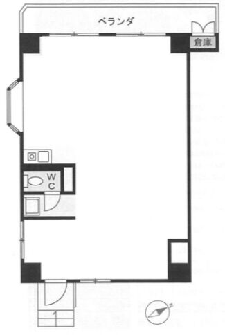 ラ・ベルロシェ 1階1 平面図