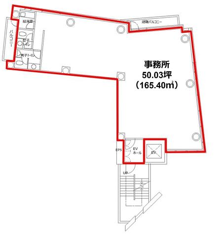 MK麹町ビル 4階 平面図