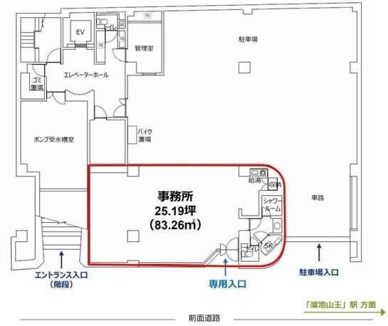 グローヴ 地下1階 平面図