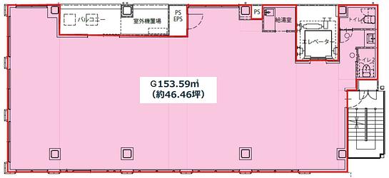 日本橋室町EKビル 8階 平面図