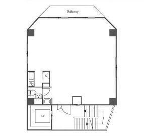 VORT神保町Ⅲ（旧：Bonheur西神田BLDG. （ボヌールニシカンダ）） 9階 平面図