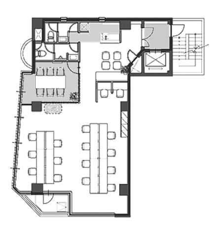 ACN築地テラスビル（旧：M.BALANCE GINZA EAST） 4階 平面図