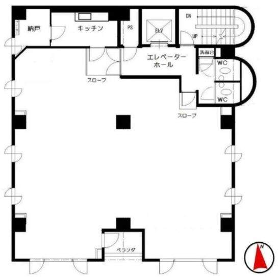 ビルボビル 4階 平面図