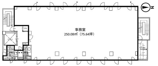JU WATER FRONT 錦糸町B.L.D 6階 平面図