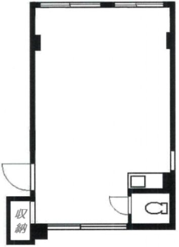 西麻布ロイヤルビル 3階304 平面図