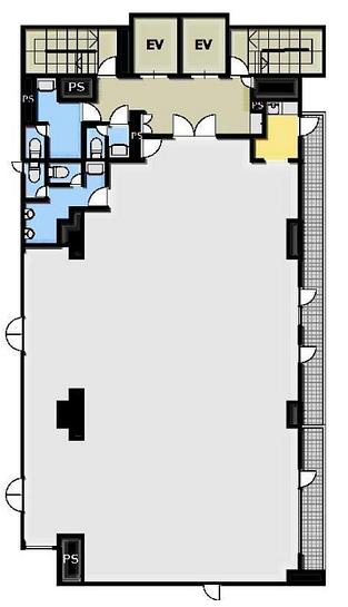 日本橋蛎殻町東急ビル 3階 平面図