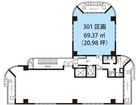 アルス市ヶ谷 3階301 平面図