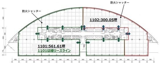 アルコタワー（ARCO TOWER） 11階1101 平面図