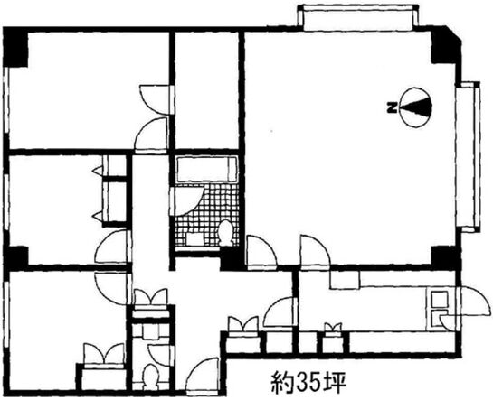 シェ麻布 2階 平面図
