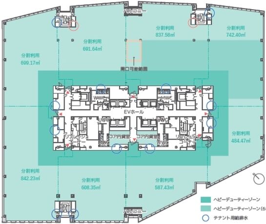 HANEDA INNOVATION CITY（羽田イノベーションシティ） zoneB 6階 平面図