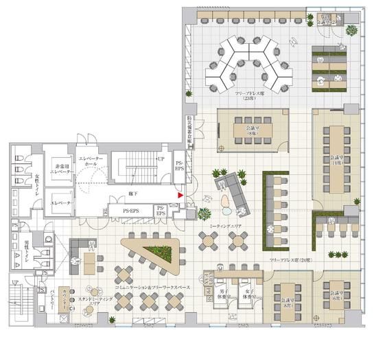 PMO銀座Ⅱ 4階B 平面図