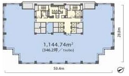 神谷町MTビル 5階 平面図