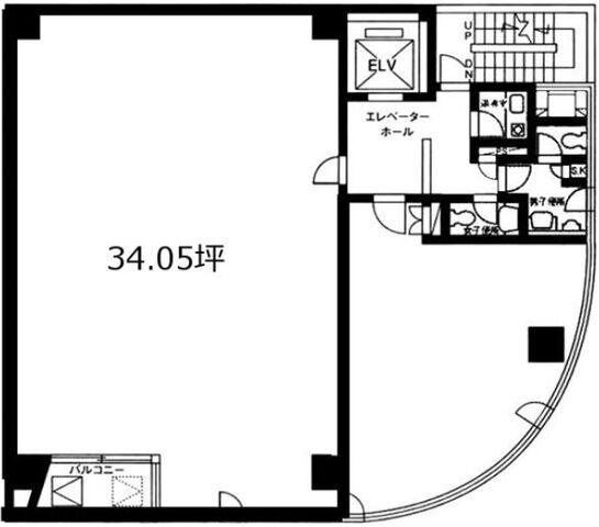長田屋ビル 7階 平面図