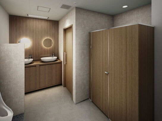 ※リニューアル後 男性トイレイメージ