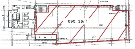 JRE東五反田一丁目ビル（旧：東五反田一丁目ビル） 3階 平面図