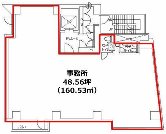アセンド目黒駅前 5階 平面図