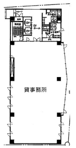 亀井ビル 3階 平面図