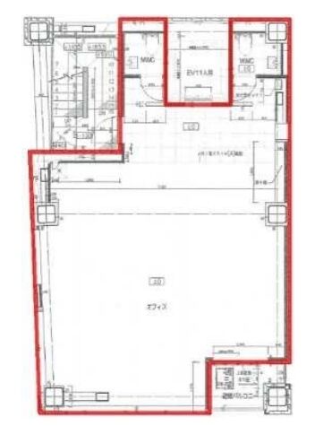 日本橋本町東石ビル 8階 平面図