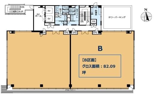 VORT麻布maxim 6階B 平面図