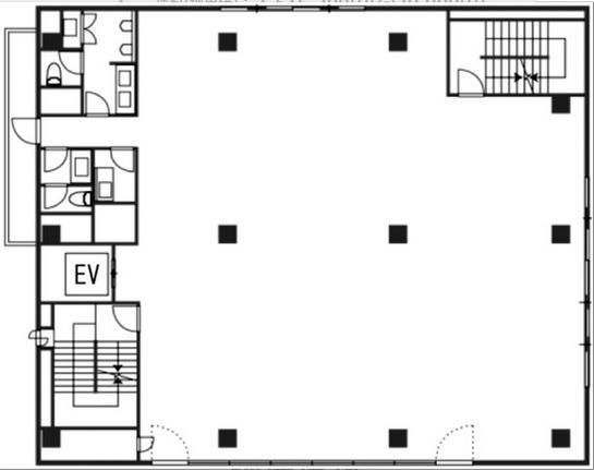 銀座上一ビルディング 4階 平面図
