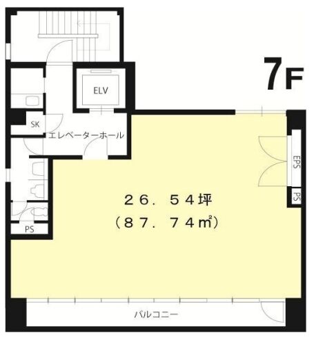 汐留AZビル 7階 平面図