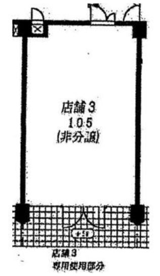 ライオンズヴィアーレ幡ヶ谷 1階105 平面図