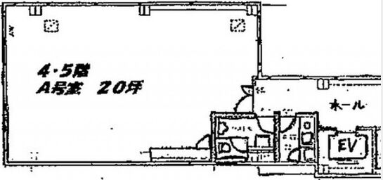 不動前ビル 4階A 平面図