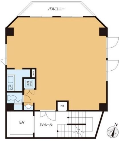 VORT神保町Ⅲ(旧:Bonheur西神田BLDG. (ボヌールニシカンダ)) 5階 平面図