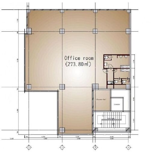 JSCビル（旧：イズミヤ東京ビル） 4階 平面図