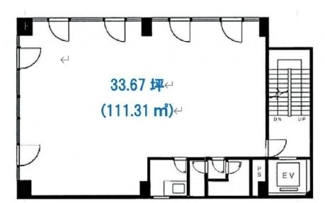 TCMビルディング 8階 平面図