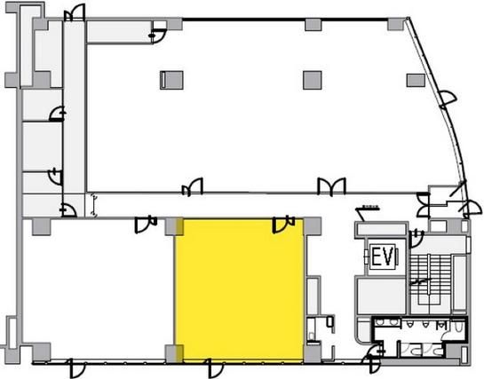 日刊スポーツビル 2階203 平面図
