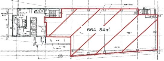 JRE東五反田一丁目ビル（旧：東五反田一丁目ビル） 6階 平面図