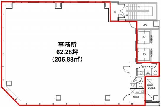 秋葉原OSビル 6階 平面図