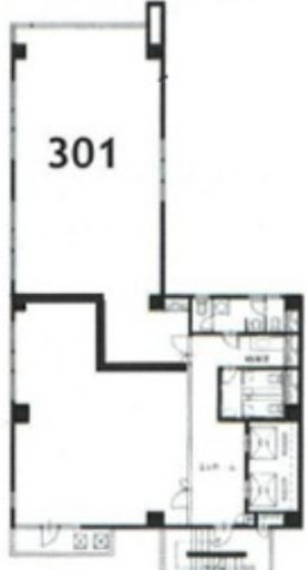 ロックフィールドビル 3階301 平面図
