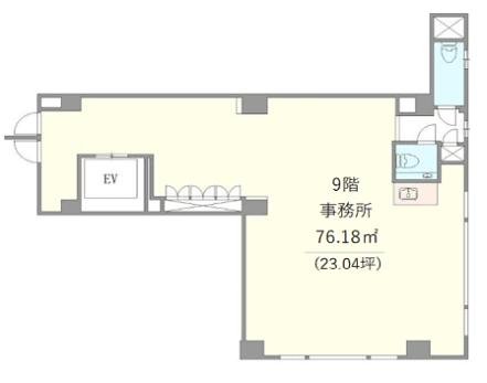 MAビル芝ⅢANNEX（旧：ザイマックス三田ビル（旧：第2二葉ビル）） 9階 平面図