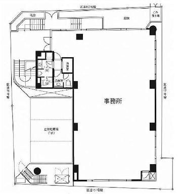 スリーアップ西麻布ビル 1階 平面図