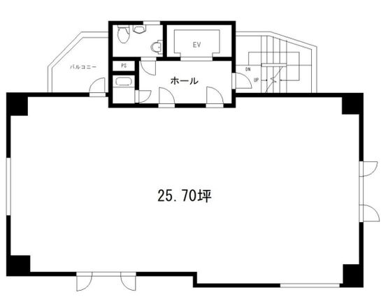 ベルザ恵比寿 4階 平面図