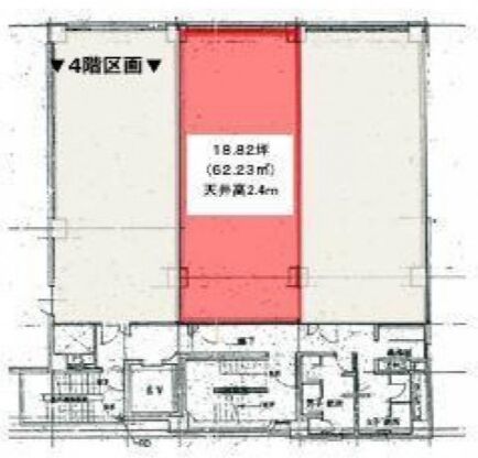 戸越銀座フロント 4階B 平面図