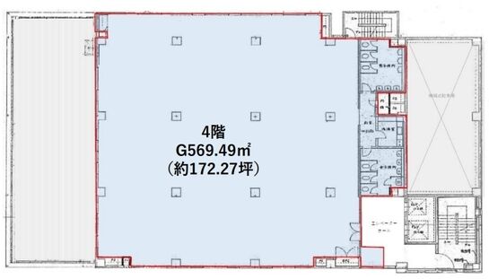 OSビルディング 4階 平面図