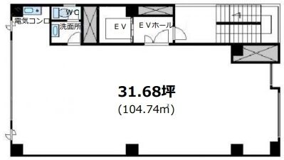 門前仲町1丁目ビル 3階 平面図