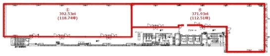 明治薬科大学 剛堂会館 3階① 平面図